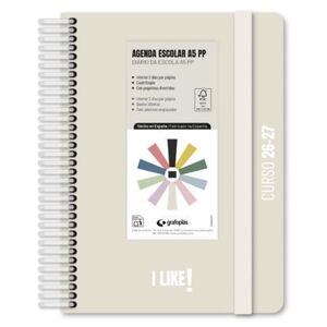 AGENDA ESCOLAR A5 26/27 D/P PP LIKE ARENA GRAFOPLAS