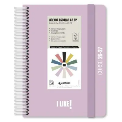 Agenda Escolar A5 26/27 D/P Pp I Like Lila Grafoplas