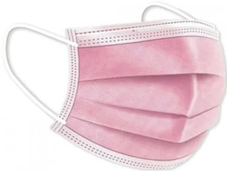 C/50 Mascarilla Rosa Quirurgica Desechable C/Gomas