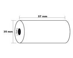 Pack 10 Rollo Papel Termico sin Bisfenol 57X35X12Mm Kores