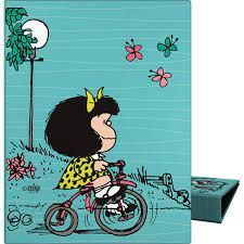 CARPETA ANILLAS A5 MAFALDA BICI