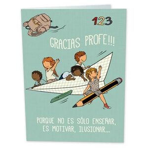 POSTAL POSTAL SUPER PROFE TAMAÑO 24X35CM