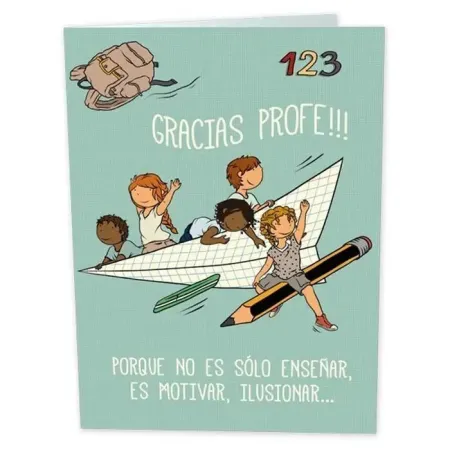 Postal Postal Super Profe Tamaño 24X35Cm