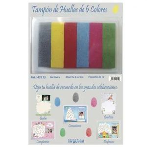 TAMPON HUELLAS 6 COLORES