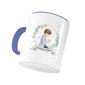 TAZA PRIMERA COMUNION NIÑO 2 COLORES