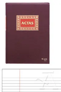 Libro Actas Folio Natural 100 Hojas Dohe