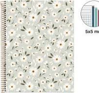 BLOC A4 5X5 100H 70GR VERDE FLOWERS MIQUELRIUS