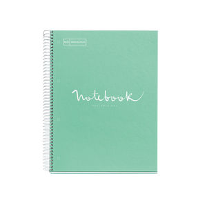 CUADERNO TAPA DURA A4 5X5 80H EMOTIONS MENTA