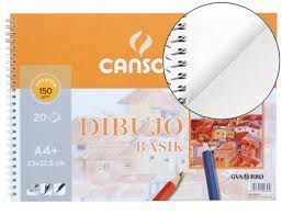 BLOC CANSON DIBUJO BASIK A4+ 150GR LISO