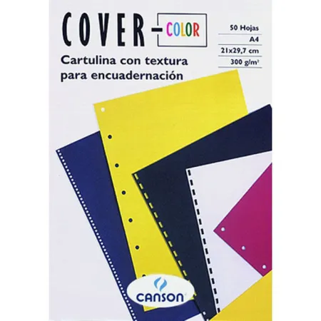 Cubierta Cartulina A4 Cover Negro 50Ud