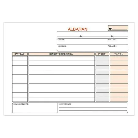 Talonario T-119 Albaranes Duplicado 50Ud