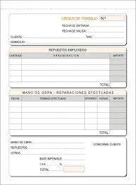 Talonario T-138 Orden Trabajo Duplicado