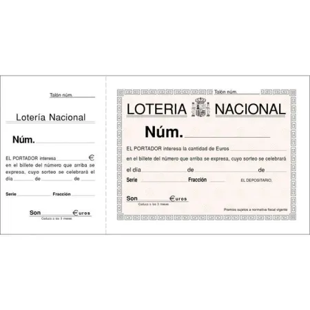 Talonario T-15 Loteria 25H