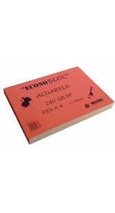 BLOC ECONOBLOC A4 ACUARELA 75H 280GR MICHEL