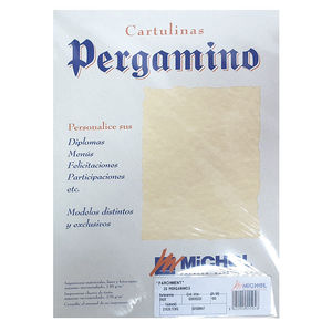 PAPEL PERGAMINO A4 OCRE PARCHEMENT 180 GR. UD.