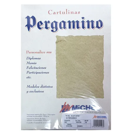 Papel Michel A4 Pergamino Piel Elefante 125Gr