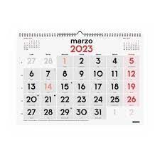 CALENDARIO 2023 NEUTRO PARED NUMEROS GRANDES L