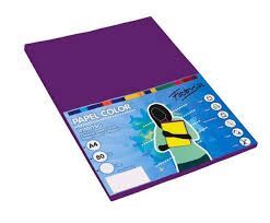 PAPEL A4 FABRISA 80GR 100H MORADO 