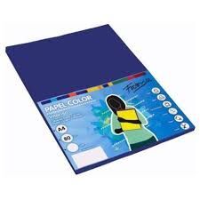 PAPEL FABRISA A4 80GR 100H AZUL MARINO 