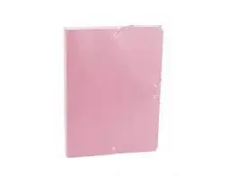 Carpeta Proyecto A4 3Cm Gofrado Rosa Pastel