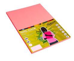 PAPEL FABRISA A4 80GR 100H ROSA FLUOR 