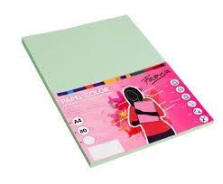 PAPEL A4 FABRISA 80GR 100H VERDE CLARO  