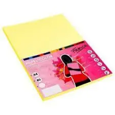 Papel A4 Fabrisa 80Gr 100H Amarillo Pastel