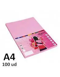 Papel A4 Fabrisa 80Gr 100H Rosa Pastel