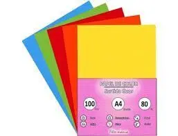 Papel Fabrisa A4 80Gr 100H Colores Fluor