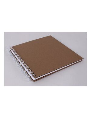 ALBUM KRAFT 20HOJAS BLANCAS 21X20CM WIRE BLANCO ENTERO)