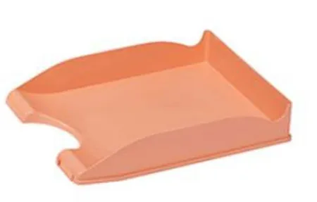 Bandeja Correspondencia Plastico Naranja Pastel