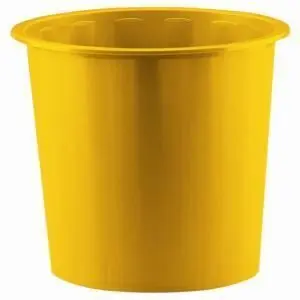 Papelera Plastico 305 Amarilla