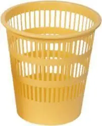 Papelera Plastico Rej. pastel Amarillo