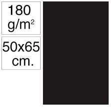 CARTULINA CAMPUS 50X65 180GR NEGRO