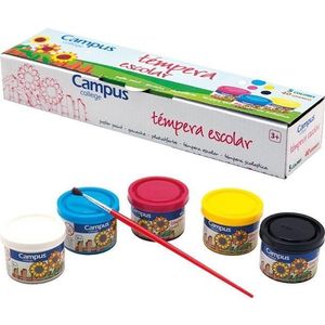 TEMPERA CAMPUS 40ML COL.SURTIDOS /5UD