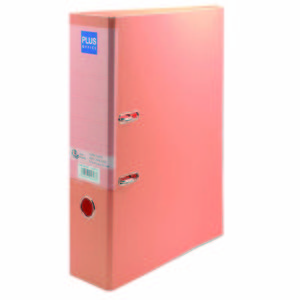ARCHIVADOR PLUS Fº 80MM NARANJA PASTEL