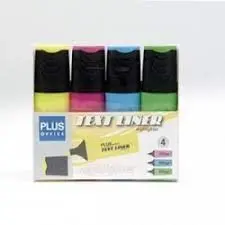 Rotulador Fluorescente Text Liner 4 Colores