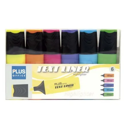 Rotulador Fluorescente Text Line 6 Colores