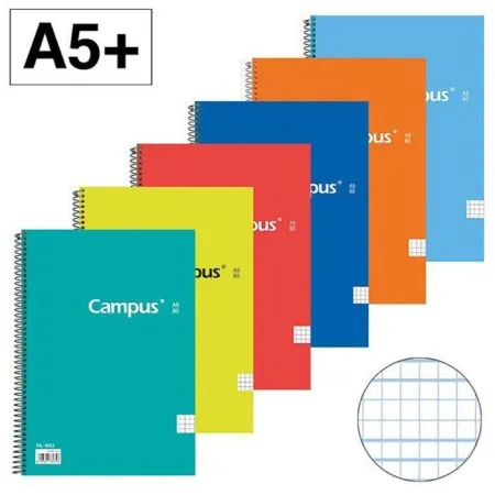 Bloc Campus A5+ 3 Cuadrovia Td 80H 70Gr Colores