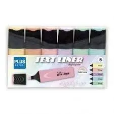 Rotulador Fluorescente Plus Text Liner 3. 2 6 Colores Pastel
