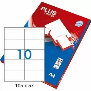 ETIQUETA ADH PLUS 105X57 100H 10UD/H