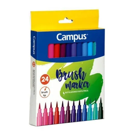 Rotulador Campus Punta Pincel 24 Colores