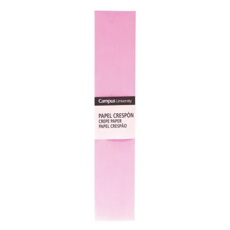Papel Crespon Campus 50X2M Rosa Claro