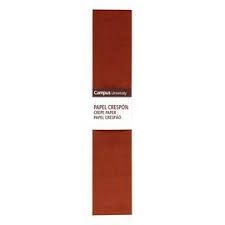 PAPEL CRESPON CAMPUS 50X2M MARRON OSCURO 