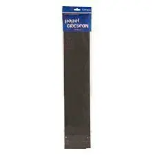Papel Crespon Campus 50X2M Negro