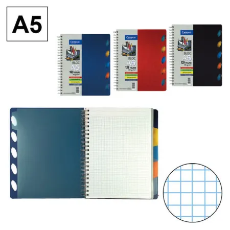 Bloc Campus A5 4X4 T. pp 120H 70Gr Separadores Colores