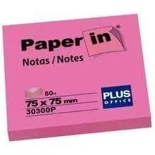 Notas Adhesivas Paper In 75X75 1U Rosa Neon
