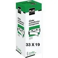 Cinta Adhesiva Plus Office 19Mmx33M Soft 8 ud