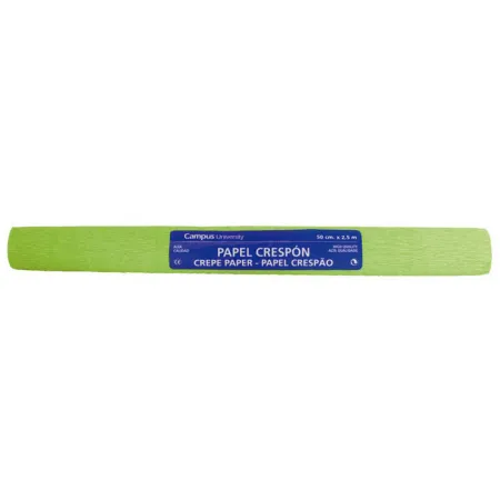 Papel Crespon Campus 50X250Cm Verde Claro Extra