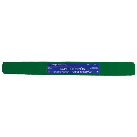 Papel Crespon Campus Extra 50X250 Verde Oscuro